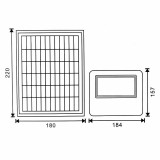 Proyector Led SOLAR 50W BLANCO FRIO 6000K - LM6501