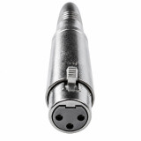 Adaptador XLR hembra 3 PIN a Jack hembra 6,3mm.