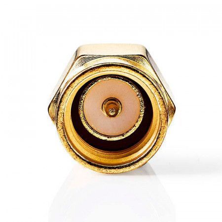 Adaptador SMA-RP Hembra a SMA Macho, Dorado
