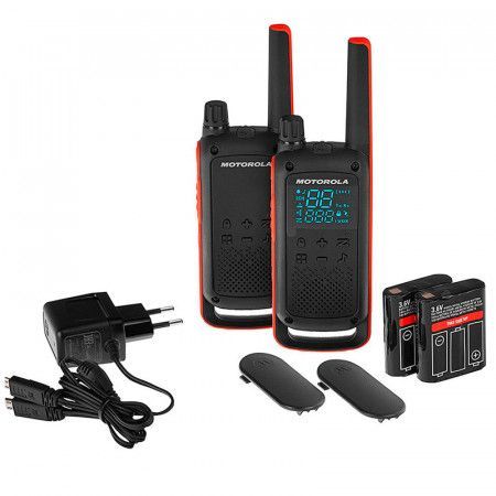 Motorola TLKR T82 Pareja de Walkie Talkies