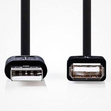 Cable USB A Macho - USB A Hembra 0.20m v.2.0