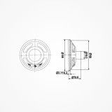 ALTAVOZ MINI, 2W / 8 OHM - Ø 66mm