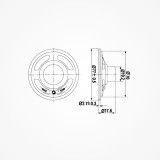 ALTAVOZ MINI, 1W / 8 OHM - Ø 77mm