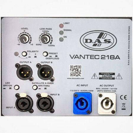 Altavoz Activo DAS VANTEC 218A 18"