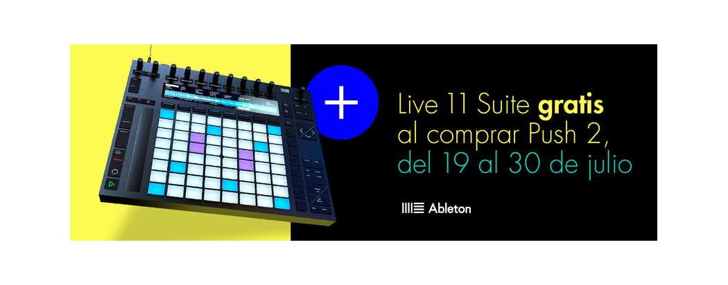 Live Suite 11 Gratis al comprar tu Push 2