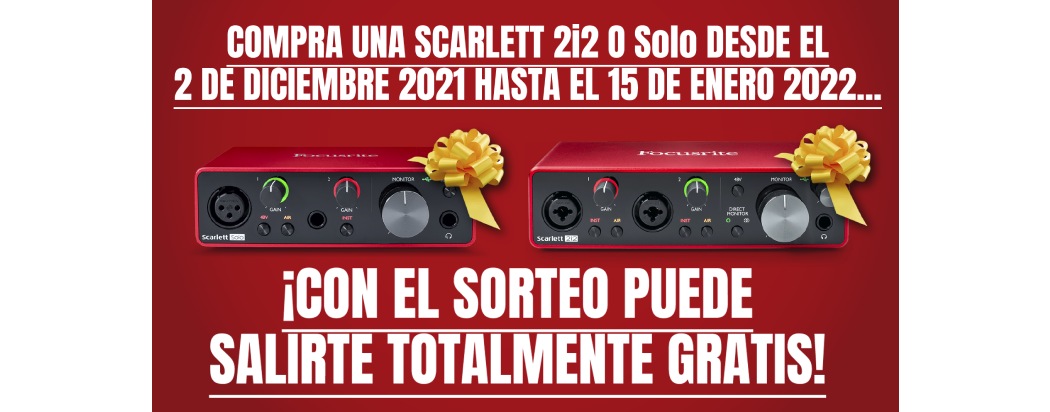 Sorteo Scarlett para ganar una interfaz gratis